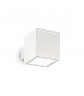 Snif Square 1 Light Outdoor Up Down Wall Light White Putty IP44 G9-1