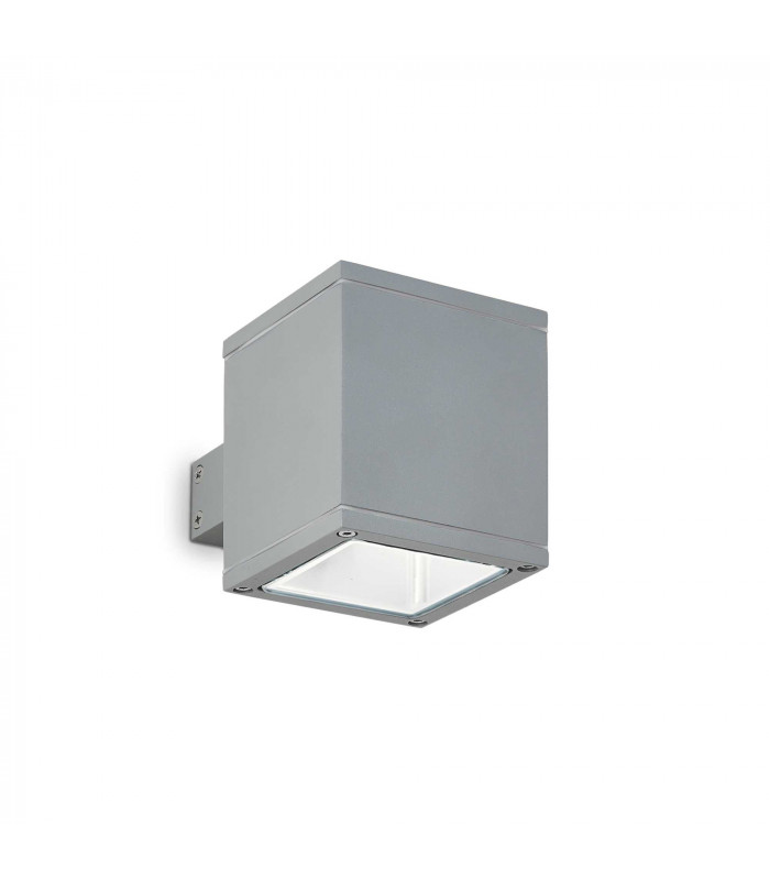 Snif Square 1 Light Outdoor Up Down Wall Light Grey Putty IP44 G9