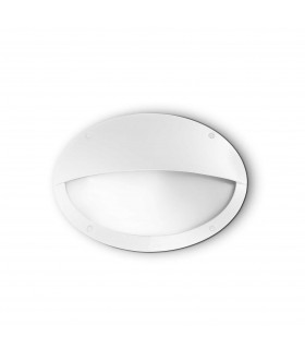 Maddi 1 Light Half Diffuser Outdoor Flush Wall Light White IP66 E27-1