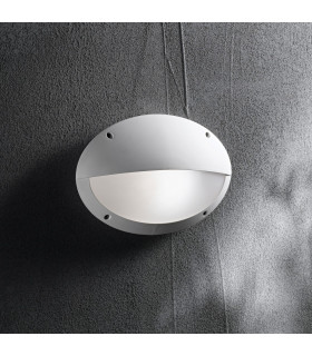 Maddi 1 Light Half Diffuser Outdoor Flush Wall Light White IP66 E27-2
