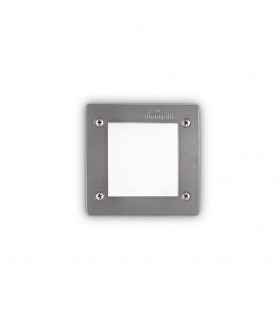 Leti LED 1 Light Square Outdoor Recessed Light Grey IP66