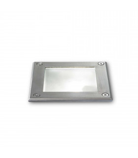 Park 1 Light Square Recessed Spotlight Steel IP65 G9