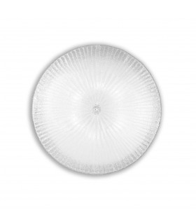 Shell  6 Light Indoor Flush Wall / Ceiling Light Chrome with Clear Glass E27-1