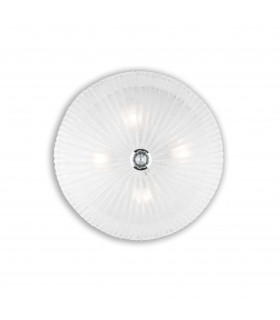 Shell  4 Light Indoor Wall / Ceiling Light Chrome with Clear Glass E27-1