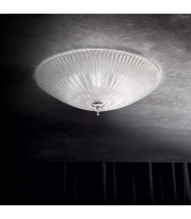 Shell  4 Light Indoor Wall / Ceiling Light Chrome with Clear Glass E27-2