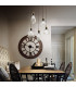 Gretel  5 Light Cluster Pendant Black with Clear Glass Shades E27-2