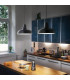 Moby 1 Light Dome Ceiling Pendant Black E27-2