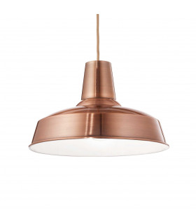 Moby 1 Light Dome Ceiling Pendant Copper E27-1