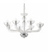 Casanova  8 Light Multi Arm Chandelier Clear Glass E14