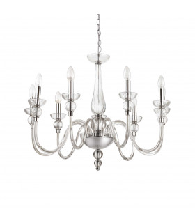 Doge  9 Light Chandelier Clear Glass E14-1