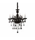 Giudecca  6 Light Chandelier Black Finish E14