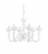 Bon Bon  6 Light Multi Arm Chandelier White Finish E14-1