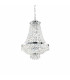 Caesar  9 Light Crystal Chandelier Chrome Finish G9