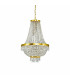 Caesar  9 Light Crystal Chandelier Gold Finish G9