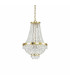 Caesar  6 Light Crystal Chandelier Gold Finish G9