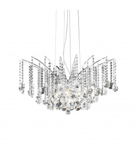 Audi 8 Light Crystal Chandelier Chrome Finish G9