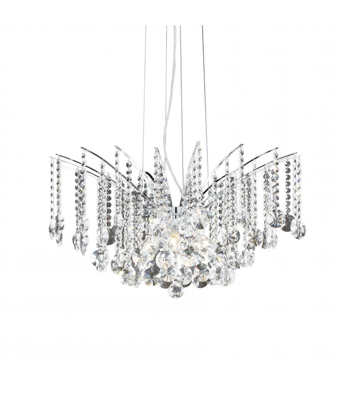 Audi 8 Light Crystal Chandelier Chrome Finish G9
