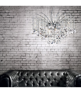 Audi 8 Light Crystal Chandelier Chrome Finish, G9