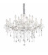 Florian  18 Light Crystal Chandelier Chrome Finish E14