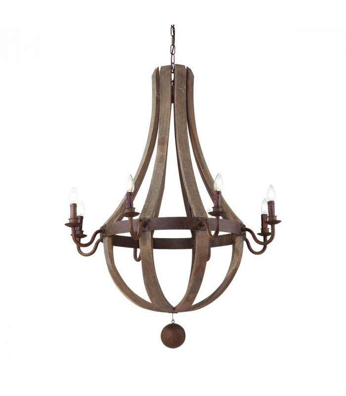 Millennium  8 Light Ceiling Pendant Brown E14-1