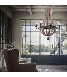 Millennium  8 Light Ceiling Pendant Brown E14-2
