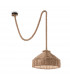 Canapa 1 Light Dome Ceiling Pendant Brown E27