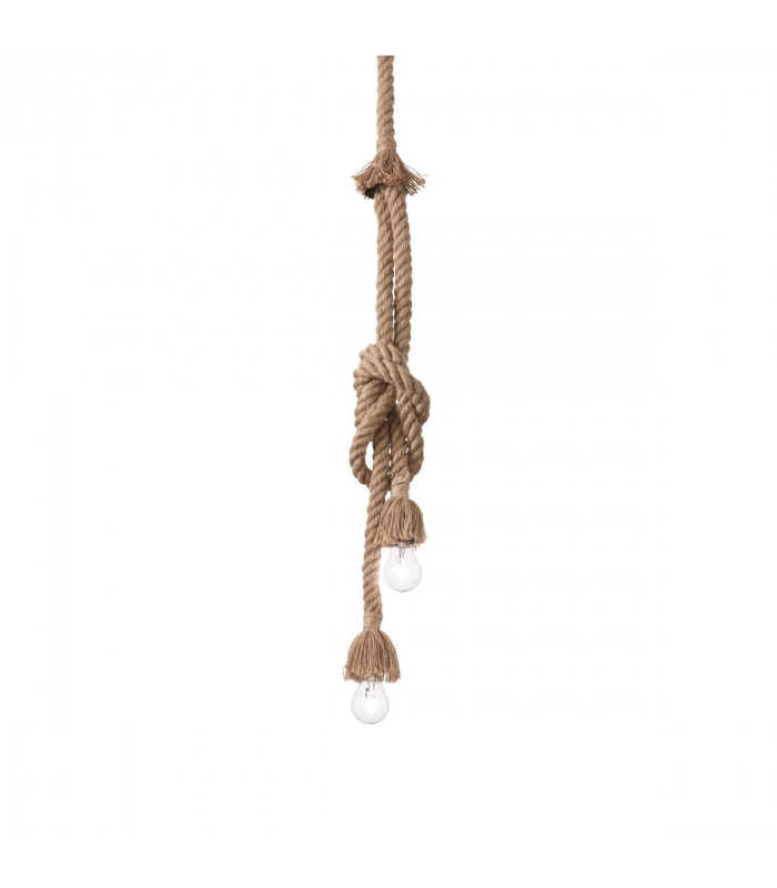 Canapa  2 Light Ceiling Pendant Brown E27