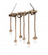 Canapa  6 Light Ceiling Pendant Brown E27-1