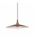 Cantina 1 Light Large Dome Ceiling Pendant Copper E27