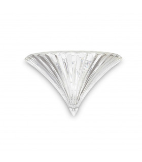 Santa 1 Light Indoor Large Wall Uplighter Clear with Glass E14