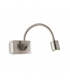 Dynamo LED 1 Light Adjustable Wall Reading Lamp Nickel