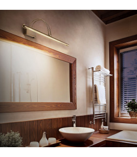 Bow  LED Large Picture Wall Light Antique Brass-2
