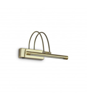 Bow  LED Small Picture Wall Light Antique Brass