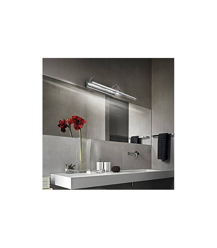Mirror 4 Light Picture Wall Light Nickel, G9