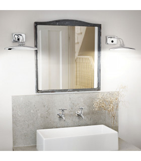 Mirror Wall Light Antique Chrome 2 Light G9-2