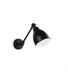 Newton Adjustable 1 Light Indoor Wall Light Matt Black E27