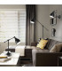 Newton Adjustable 1 Light Indoor Wall Light Matt Black, E27