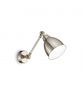 Newton Adjustable 1 Light Indoor Wall Light Nickel E27