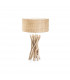 Driftwood 1 Light Table Lamp Brown Beige with Shade E27
