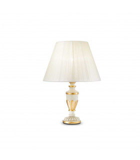 Firenze 1 Light Small Table Lamp Gold Ivory E14