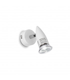 Alfa 1 Light Indoor Adjustable Wall Spotlight White GU10