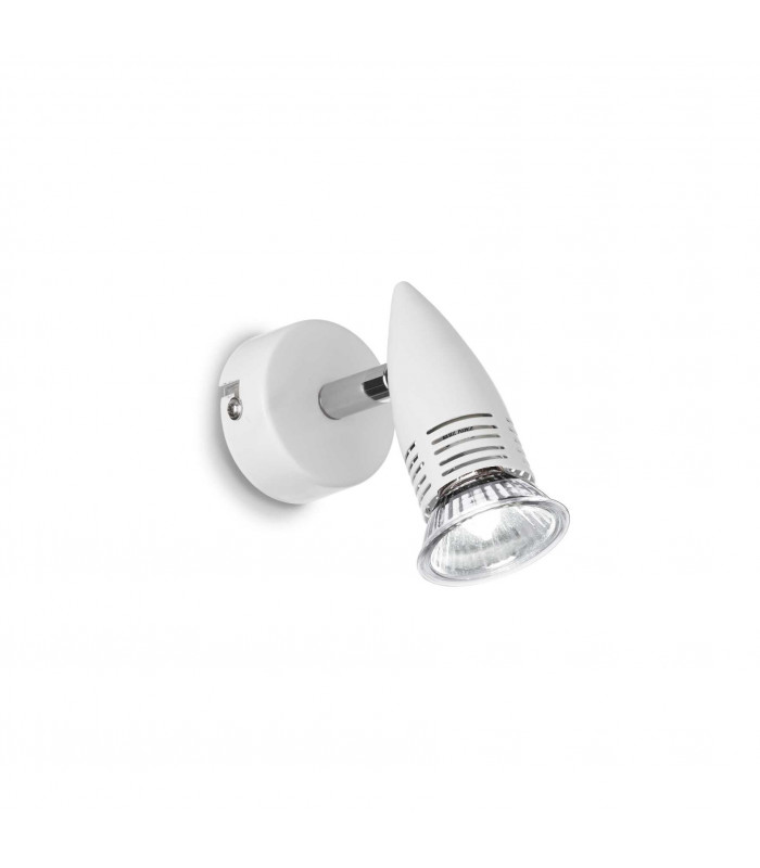 Alfa 1 Light Indoor Adjustable Wall Spotlight White GU10
