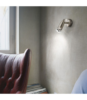 Alfa 1 Light Indoor Adjustable Wall Spotlight Antique Brass GU10-2
