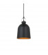 Lazenby 1 Light Pendant Light Matt Black Aged Pewter Paint-1