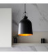 Lazenby 1 Light Pendant Light Matt Black Aged Pewter Paint-2