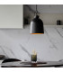 Lazenby 1 Light Pendant Light Matt Black Aged Pewter Paint-3