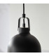 Lazenby 1 Light Pendant Light Matt Black Aged Pewter Paint-6