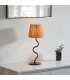 Wriggle 1 Light Table Lamp Matt Black Natural Raffia-2