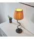 Wriggle 1 Light Table Lamp Matt Black Natural Raffia-5