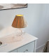 Lyra Raffia 1 Light Table Lamp Clear Textured Glass Natural Raffia-4